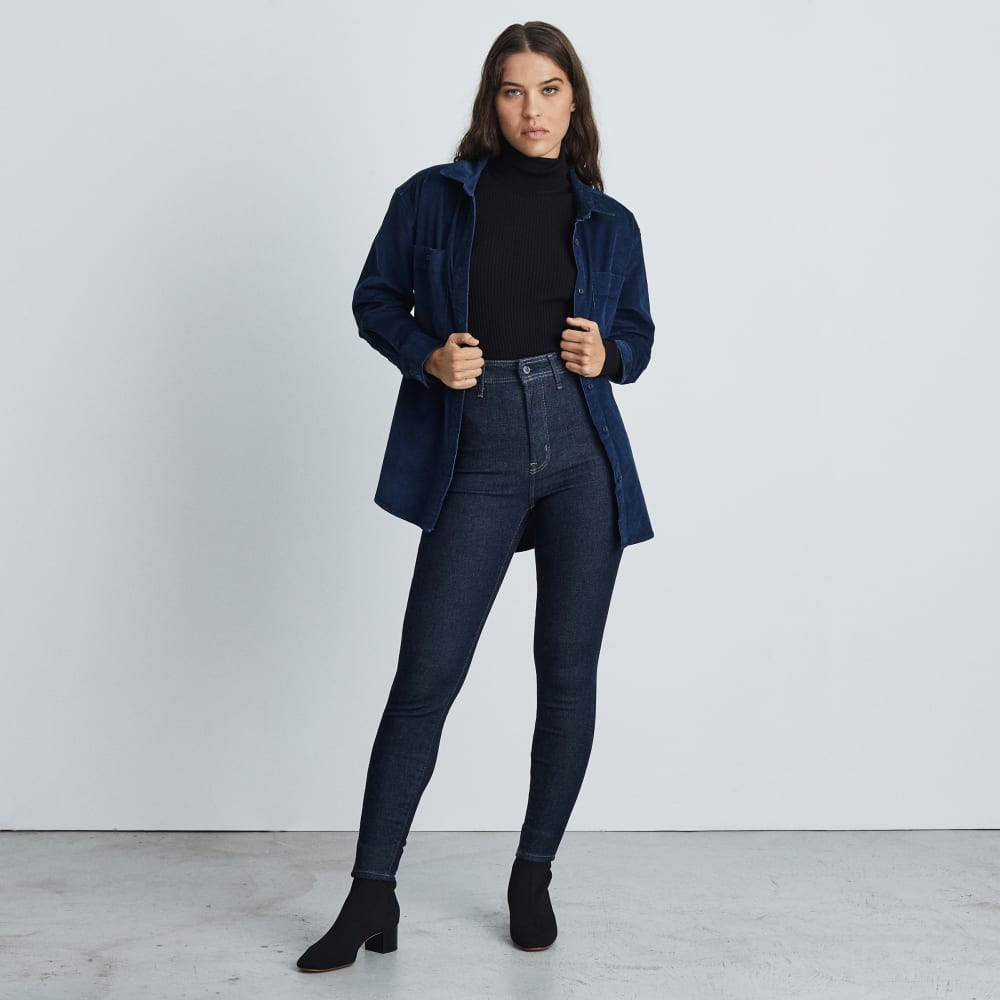 The Way-High® Clean Front Skinny Jean  | Dark Indigo | 28.5” Inseam-styoma