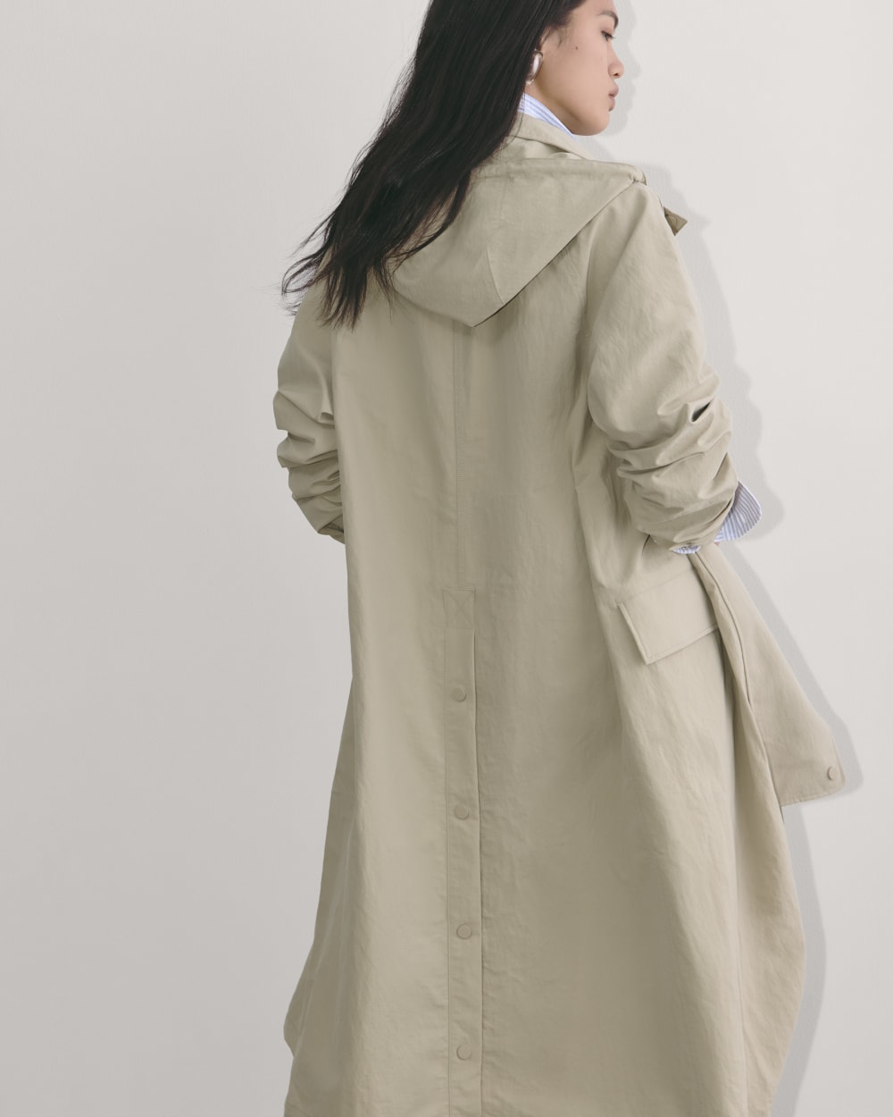 The Oversized Anorak | Trench Coat Khaki-styoma