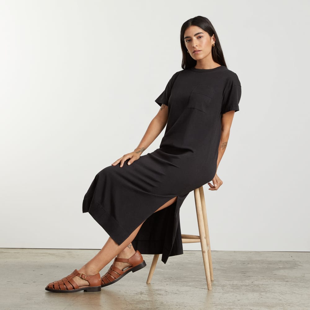 The Organic Weekend Maxi Dress | Black-styoma