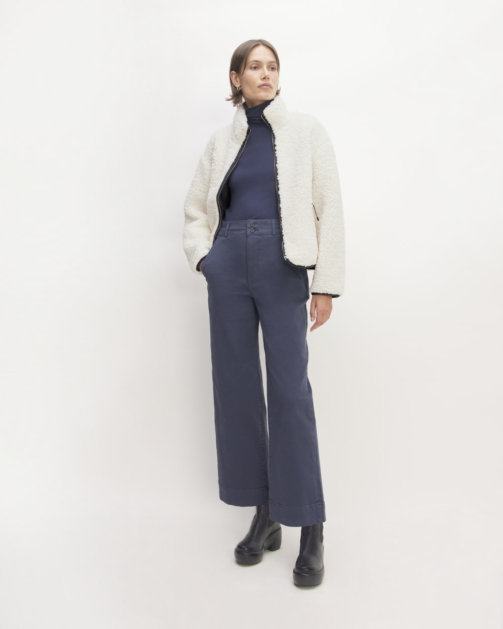 The ReNew Fleece Full Zip | Bone-styoma