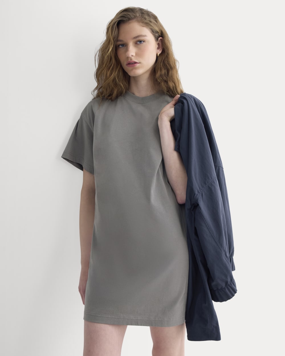 Weekend Tee Mini Dress | Charcoal Grey-styoma