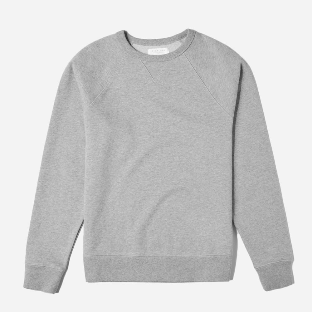 The Unisex French Terry Crew |  Heathered Grey-styoma
