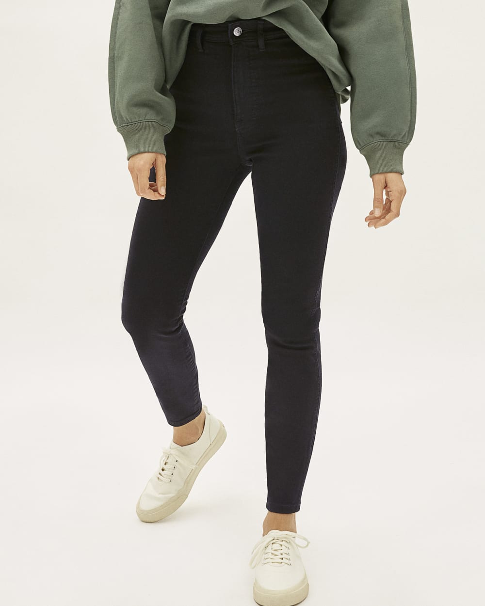 The Way-High® Clean Front Skinny Jean  | Black | 28.5” Inseam-styoma