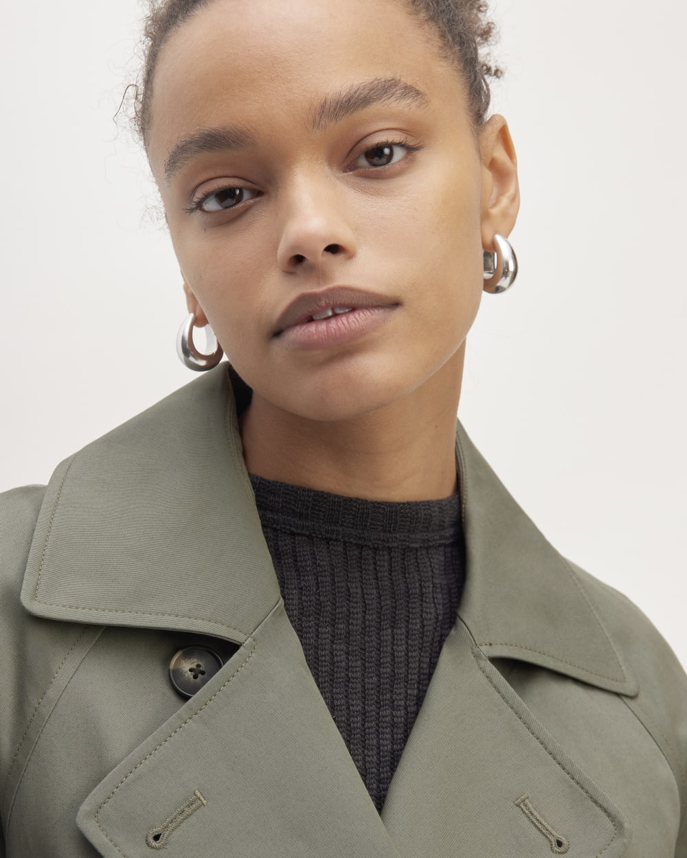 The Trench Coat | Pewter Green-styoma