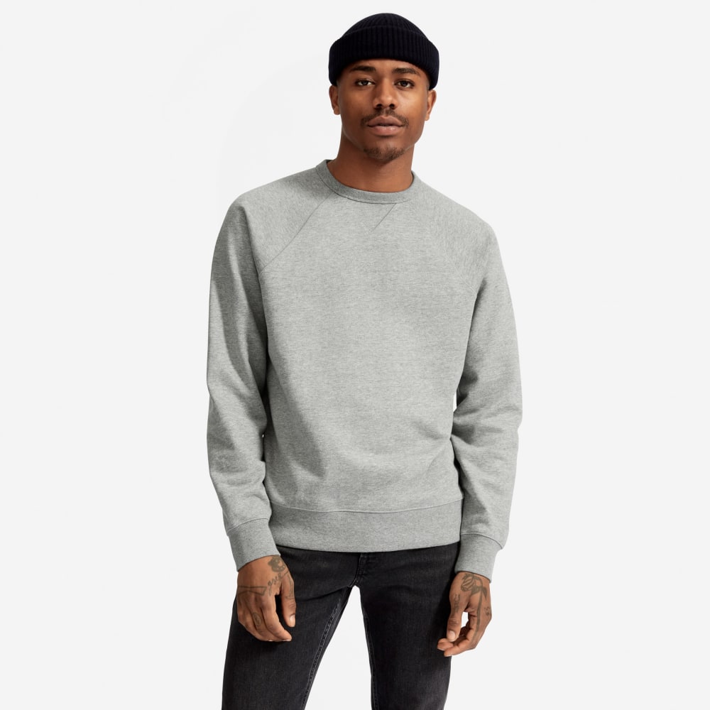 The Unisex French Terry Crew |  Heathered Grey-styoma