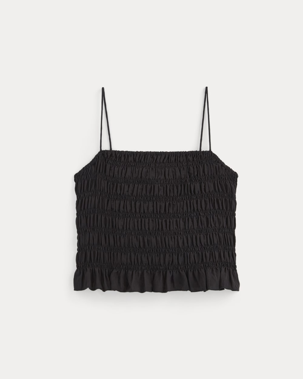 The Smocked Tank | Black-styoma