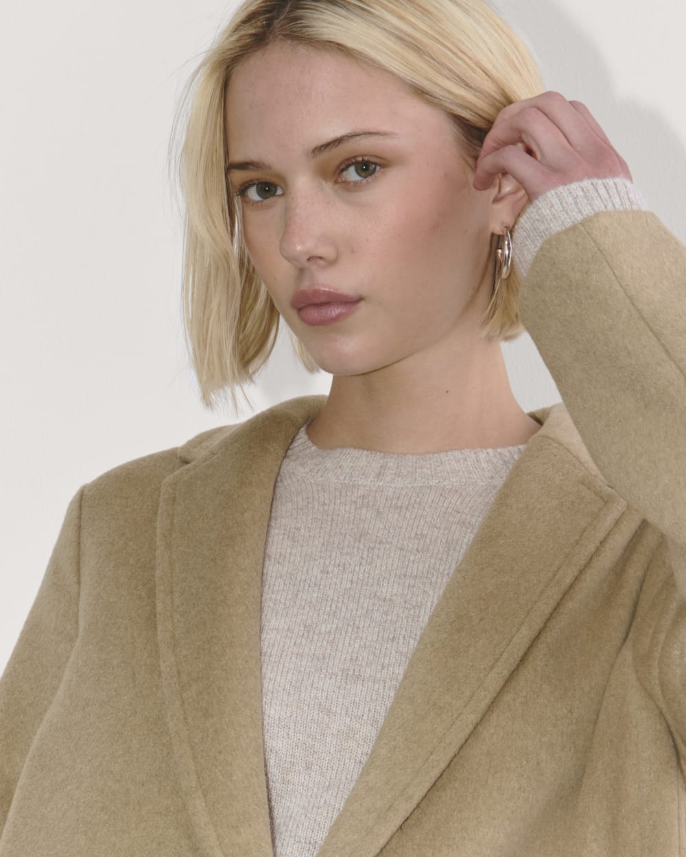 The Topcoat in Wool | Dark Heathered Camel-styoma