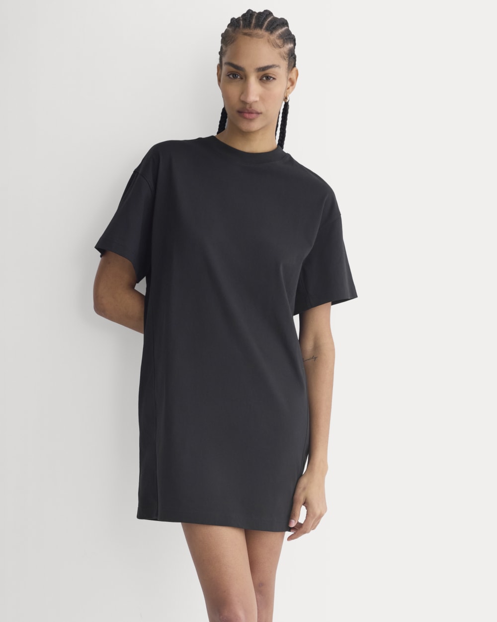 Weekend Tee Mini Dress | Black-styoma