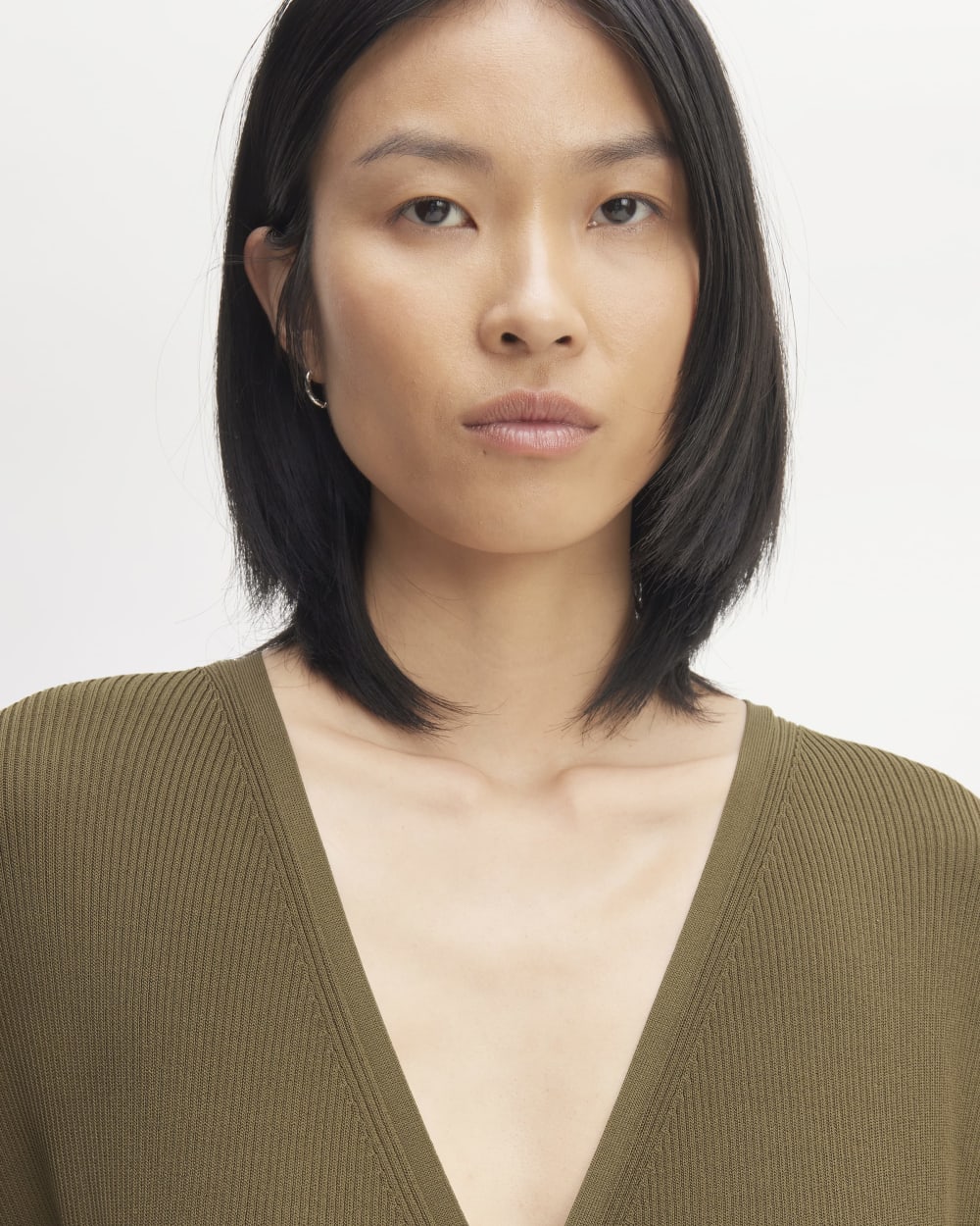 The Ribbed Wrap Midi Dress | Beech-styoma