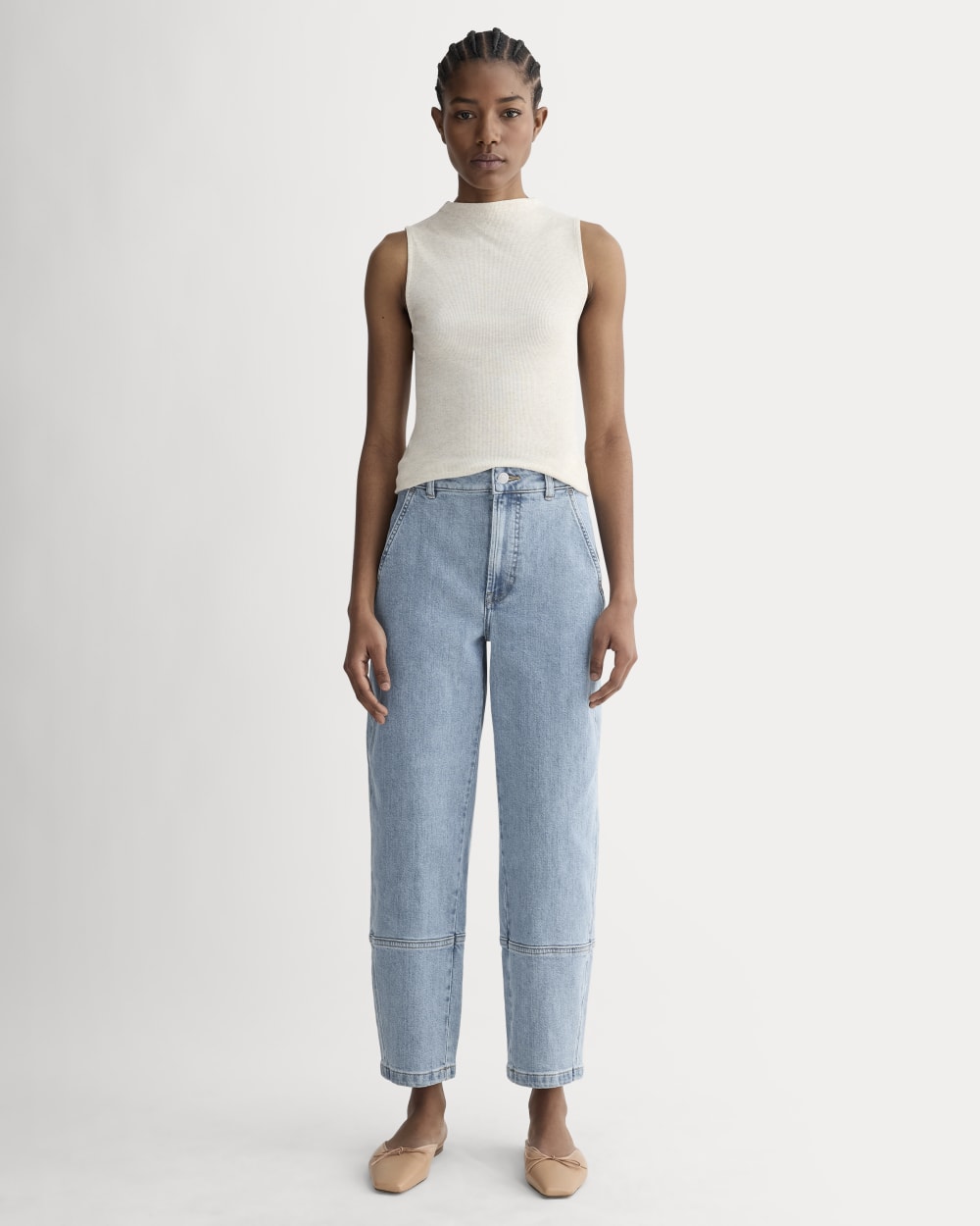 The Utility Barrel Jean | Light Indigo | Regular-styoma
