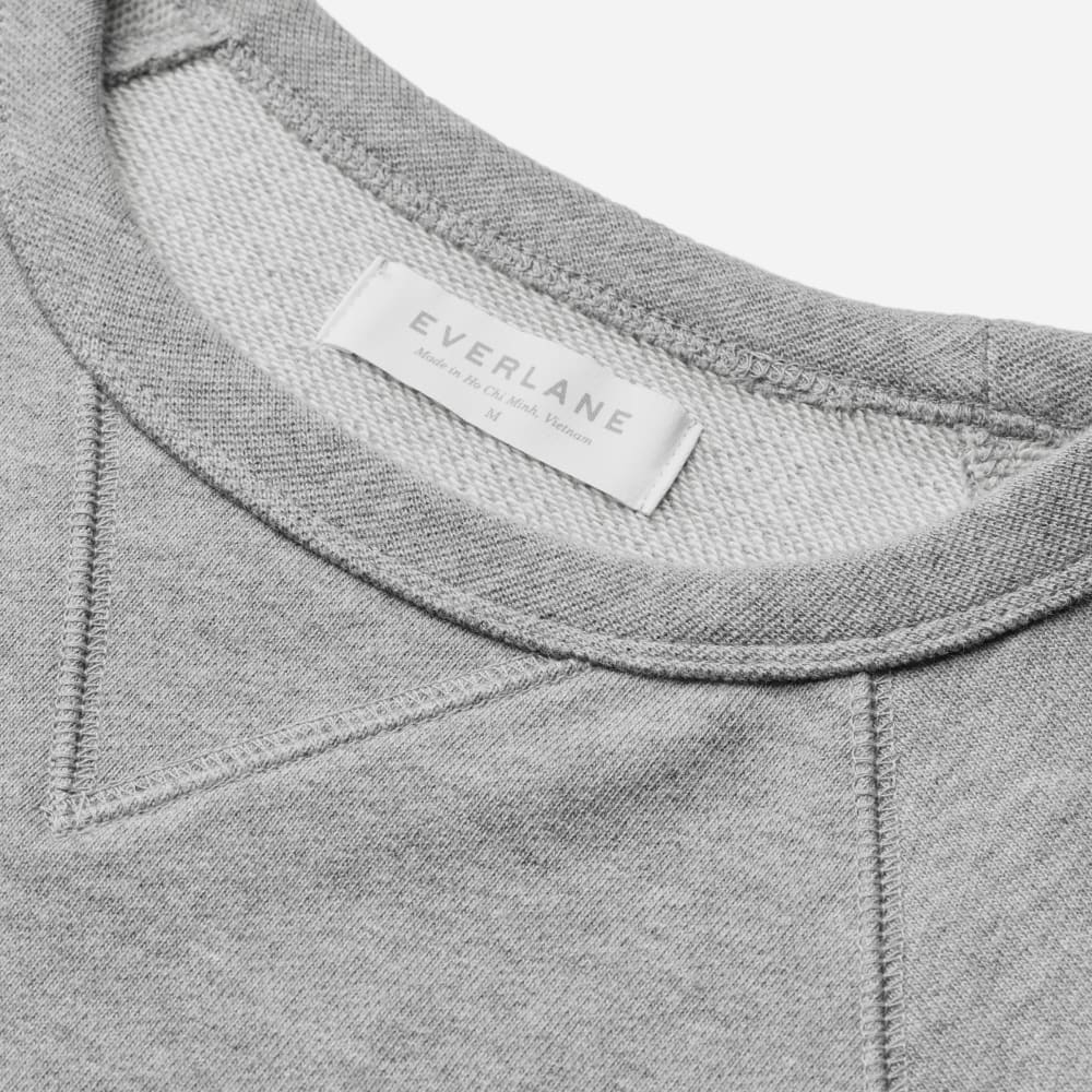 The Unisex French Terry Crew |  Heathered Grey-styoma