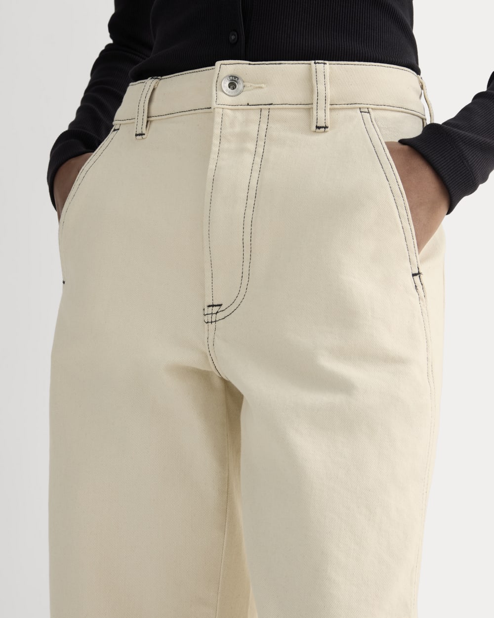 The Utility Barrel Jean | Ecru | Regular-styoma