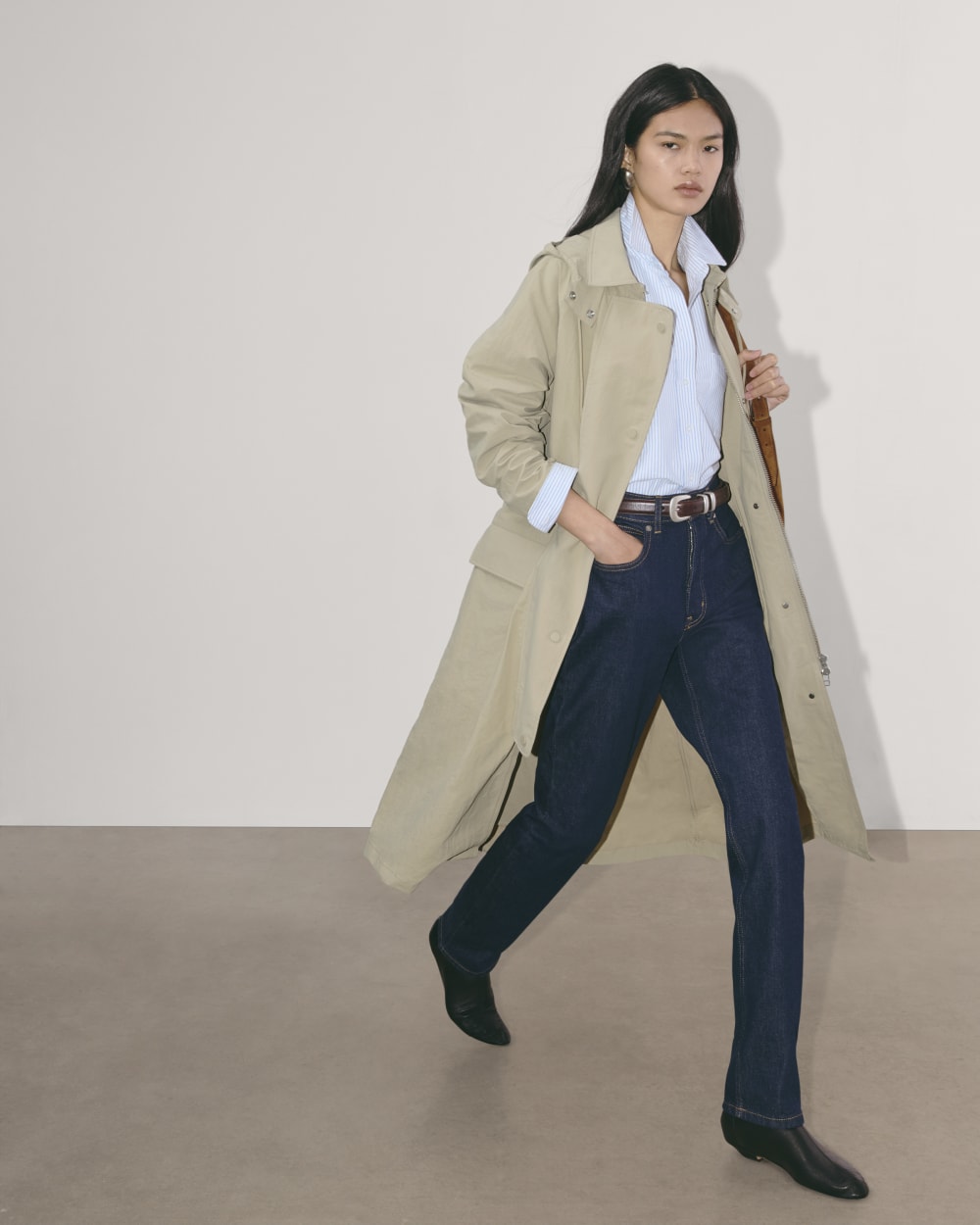 The Oversized Anorak | Trench Coat Khaki-styoma