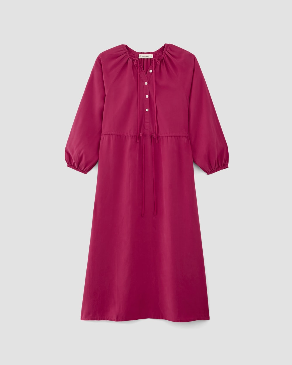 The TENCEL™ Gathered Maxi Dress | Red Currant-styoma