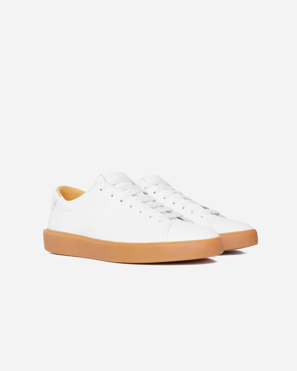 The ReLeather® Tennis Shoe  | White / Gum Sole-styoma