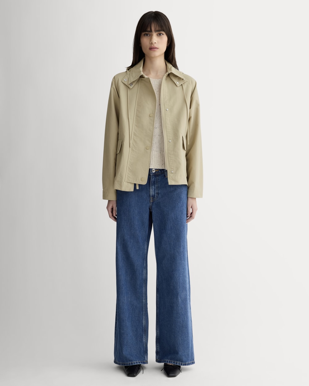 The Short Anorak | Trench Coat Khaki-styoma
