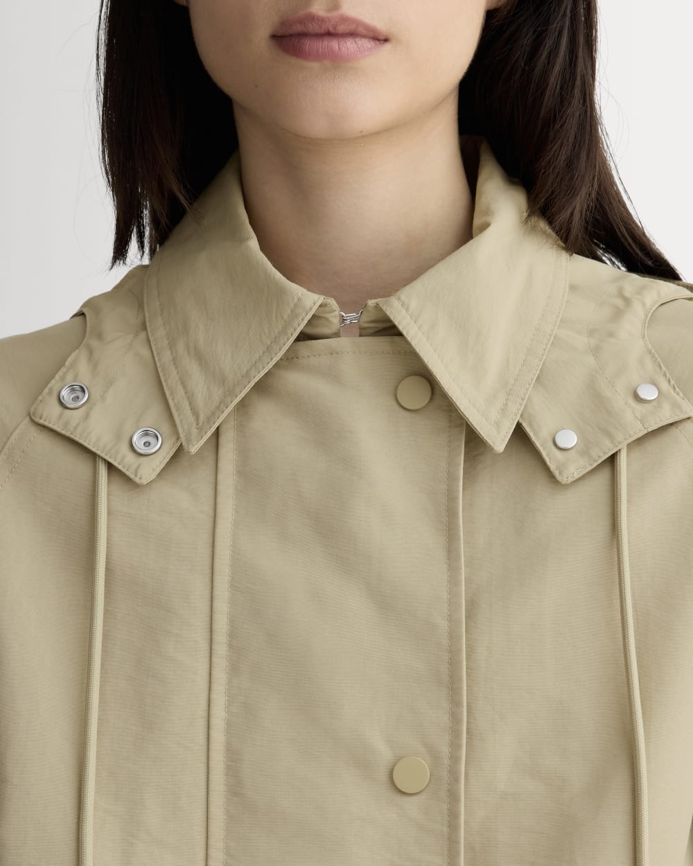 The Short Anorak | Trench Coat Khaki-styoma