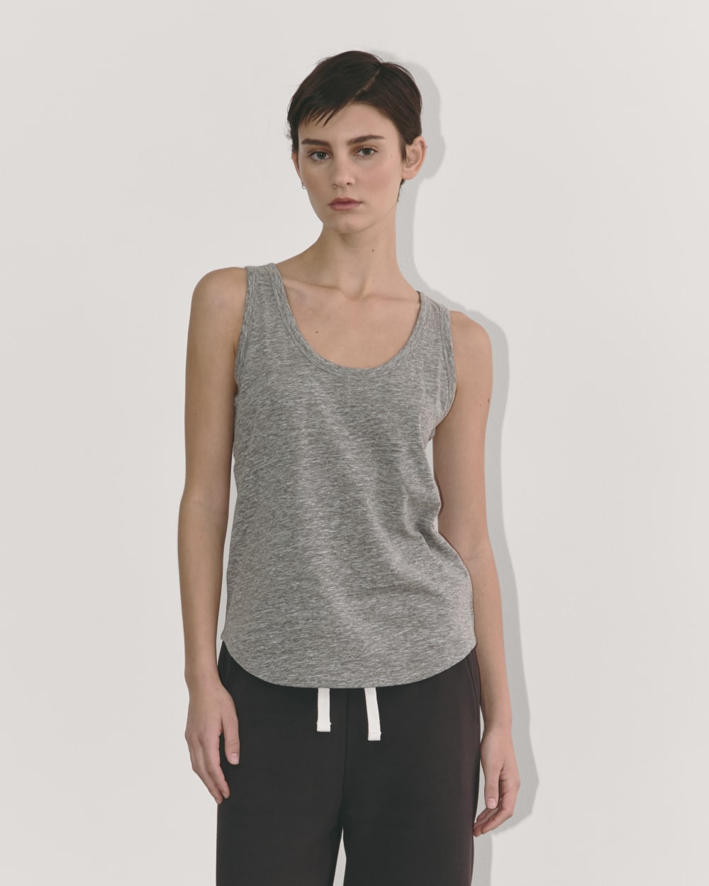 The Perform Tank |  Heathered Grey-styoma