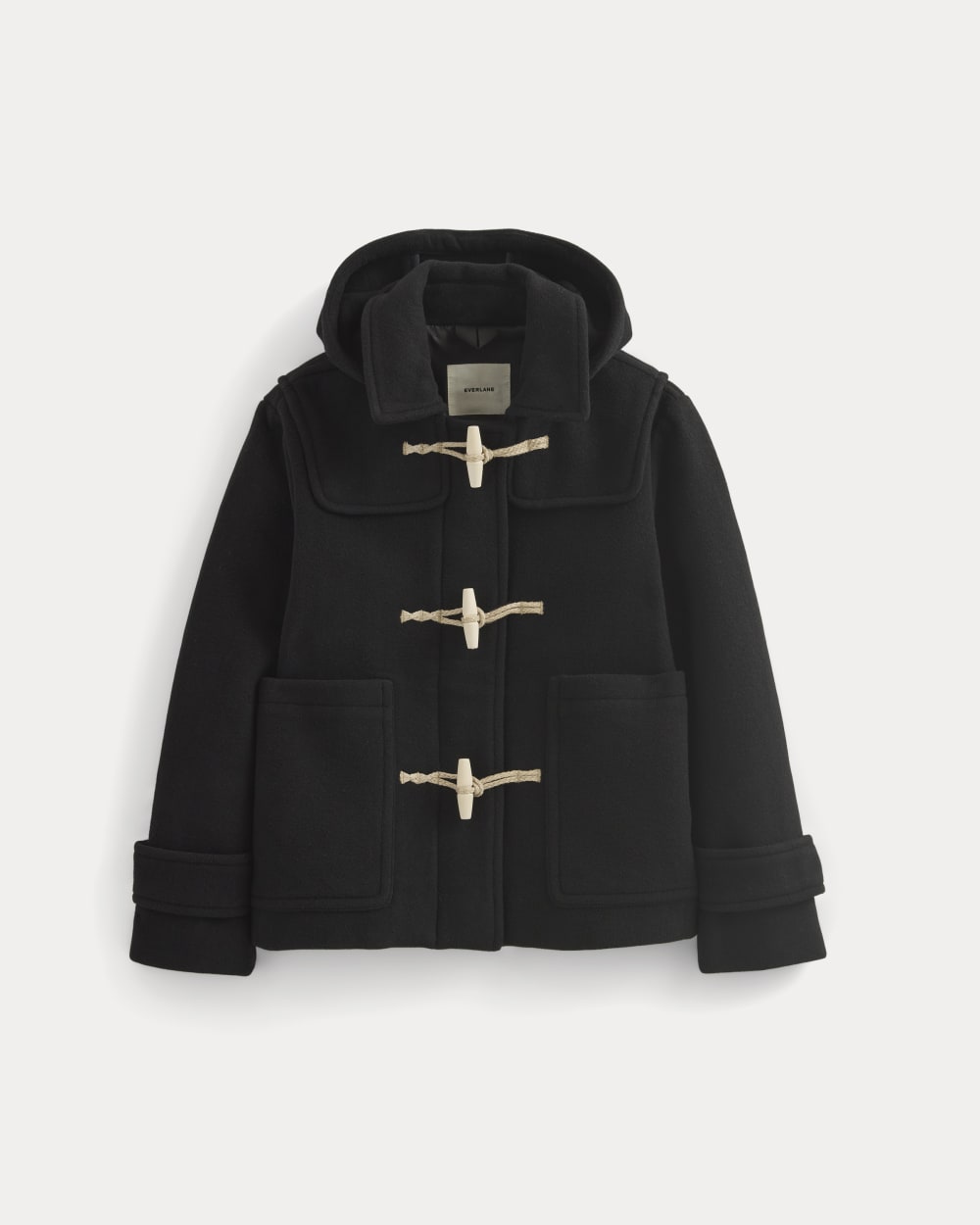 The ReWool Duffle Coat | Black-styoma