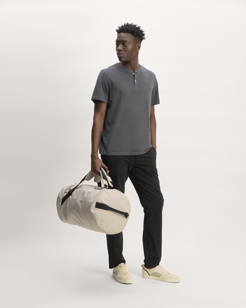 The ReNew Transit 4-Way Duffle | Warm Quartz-styoma