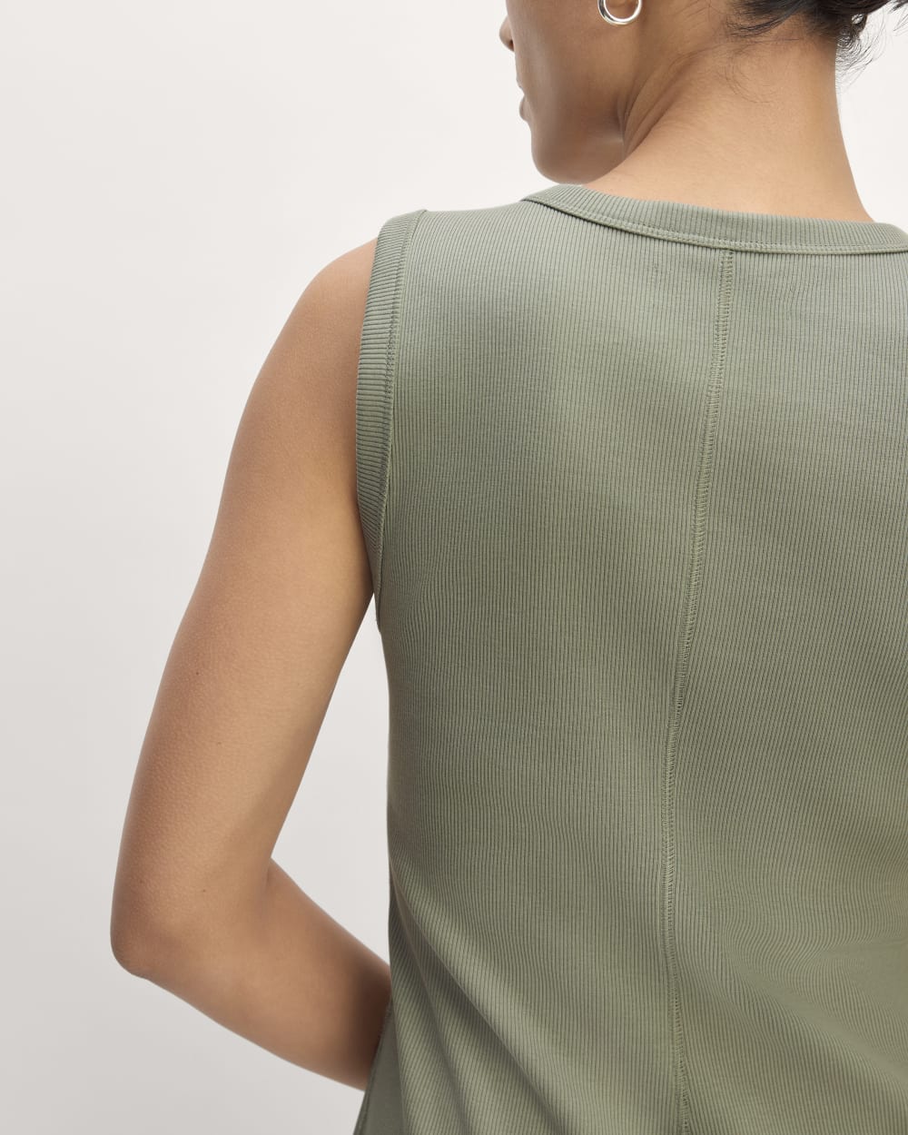 The Ribbed Mini Dress | Sage Green-styoma