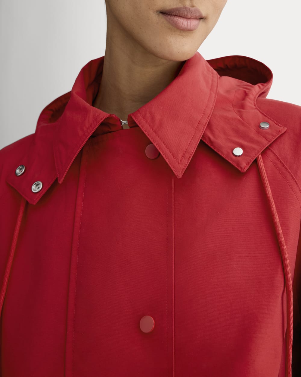 The Short Anorak | Berry Red-styoma