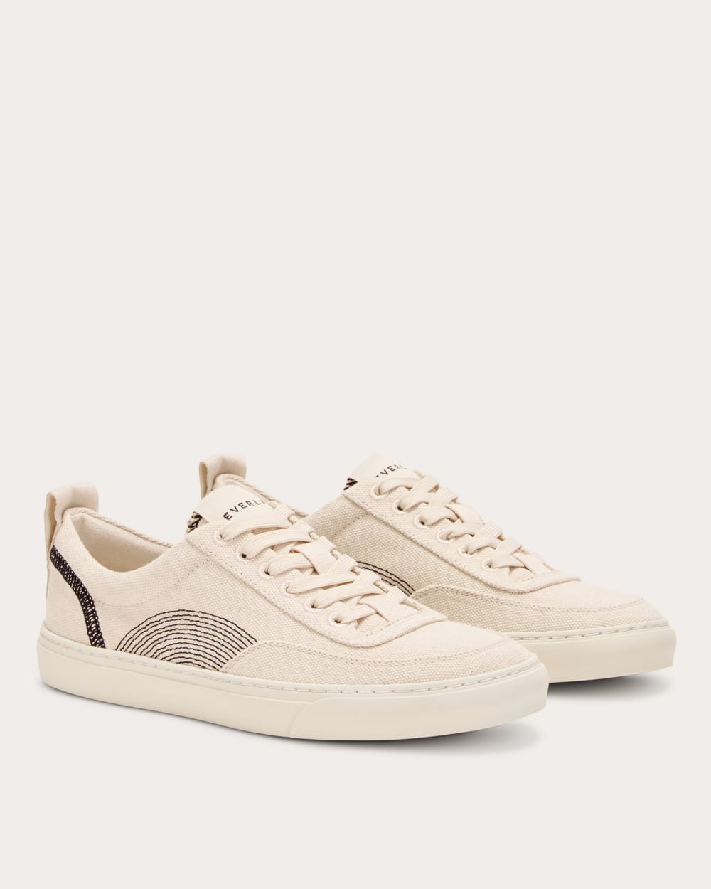 The Tread-Bare Sneaker | Natural Canvas / Black-styoma