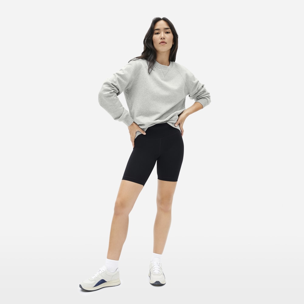 The Unisex French Terry Crew |  Heathered Grey-styoma