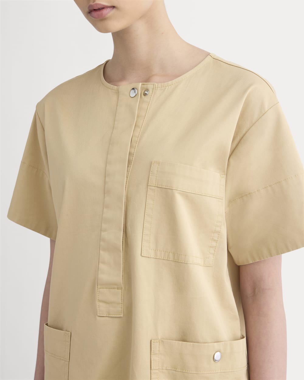 The Safari Mini Dress | Classic Khaki-styoma