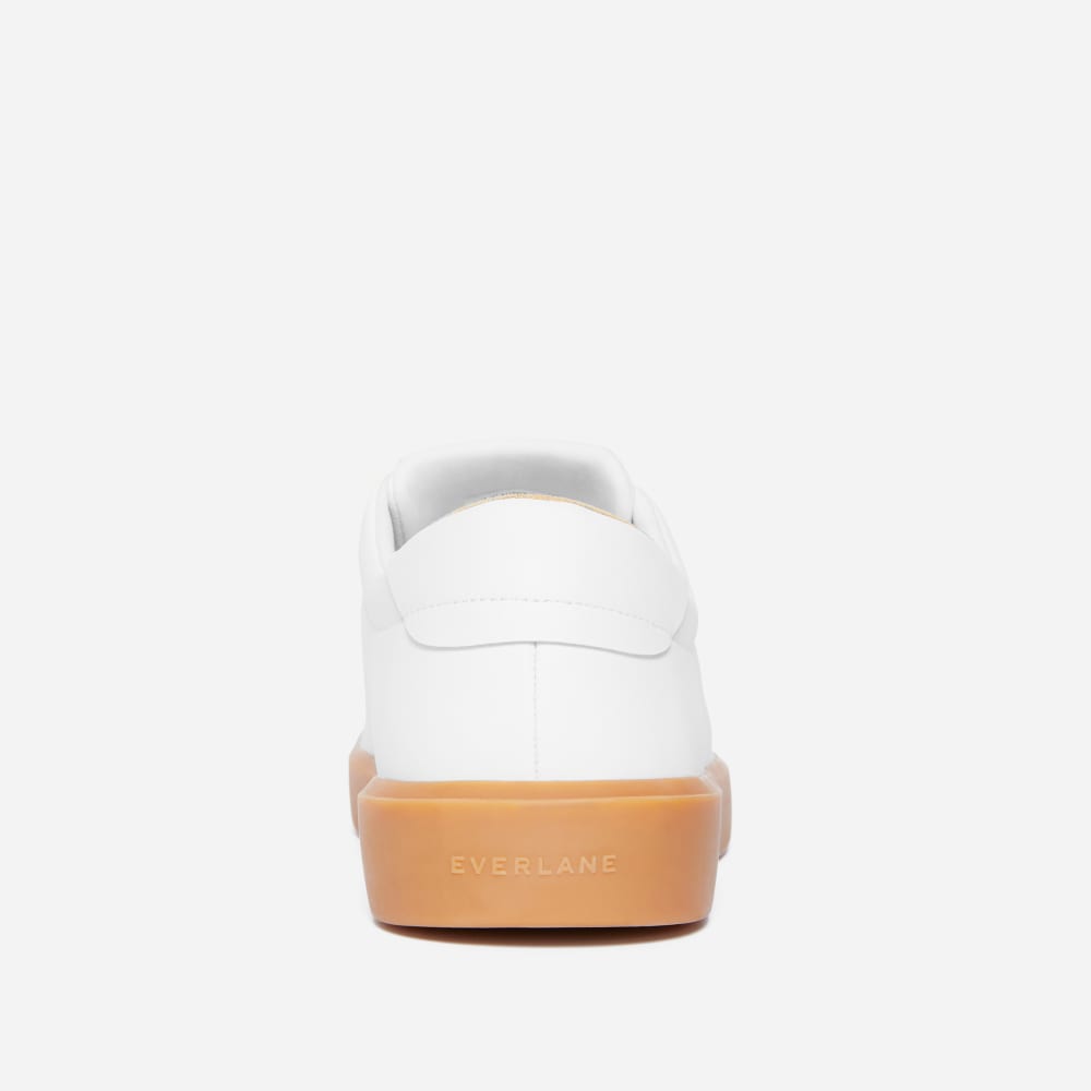The ReLeather® Tennis Shoe  | White / Gum Sole-styoma