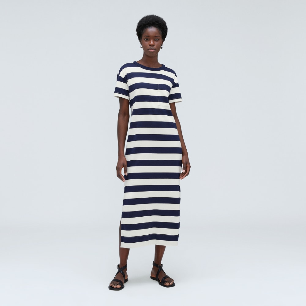 The Organic Weekend Maxi Dress | Navy / Canvas-styoma