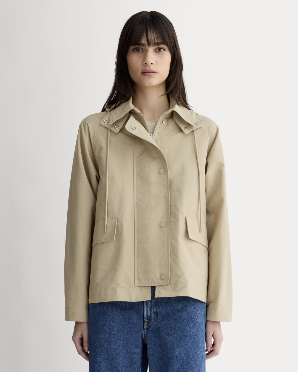 The Short Anorak | Trench Coat Khaki-styoma
