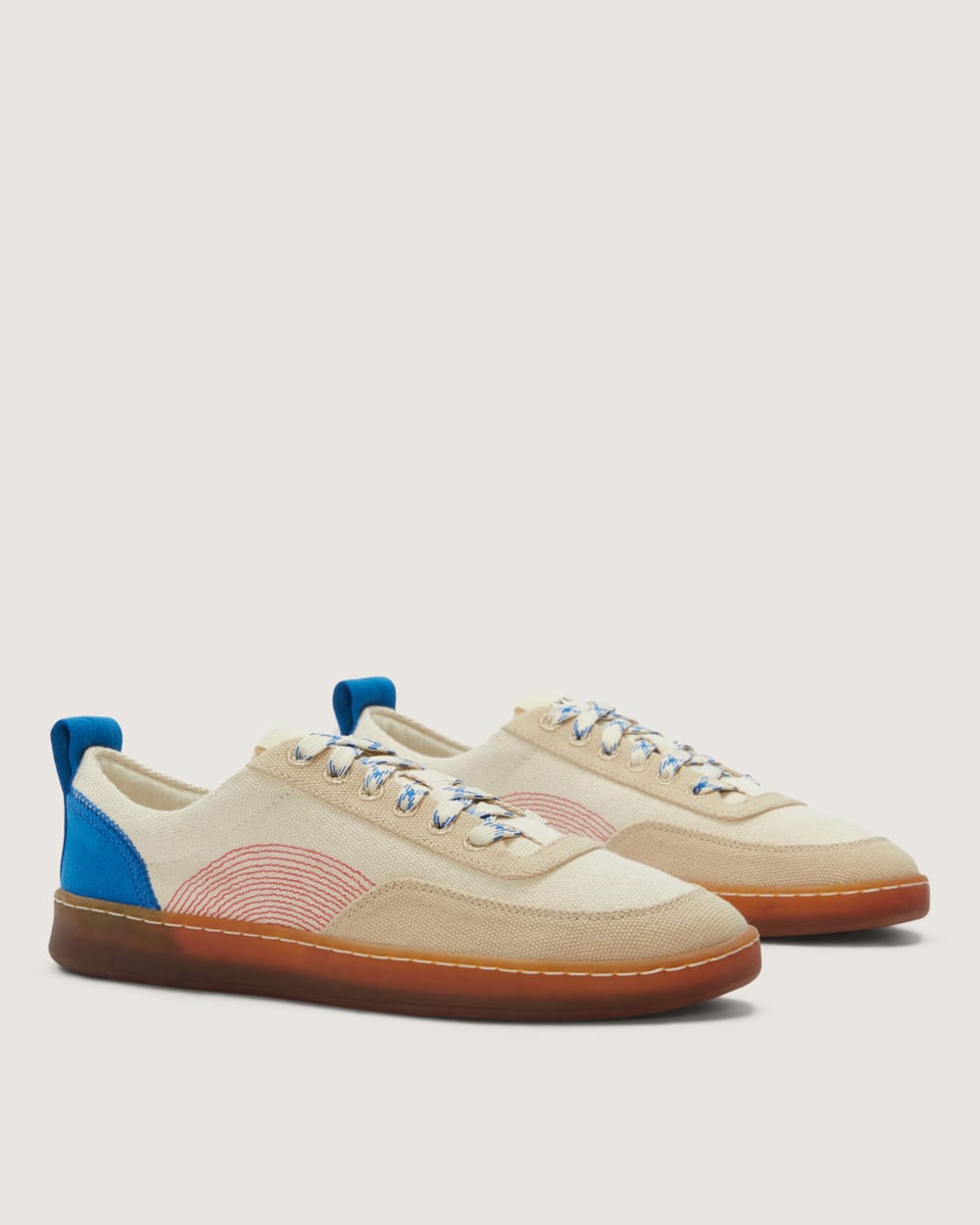 The Tread-Bare Sneaker | Canvas / Lapis Blue / Classic Red-styoma