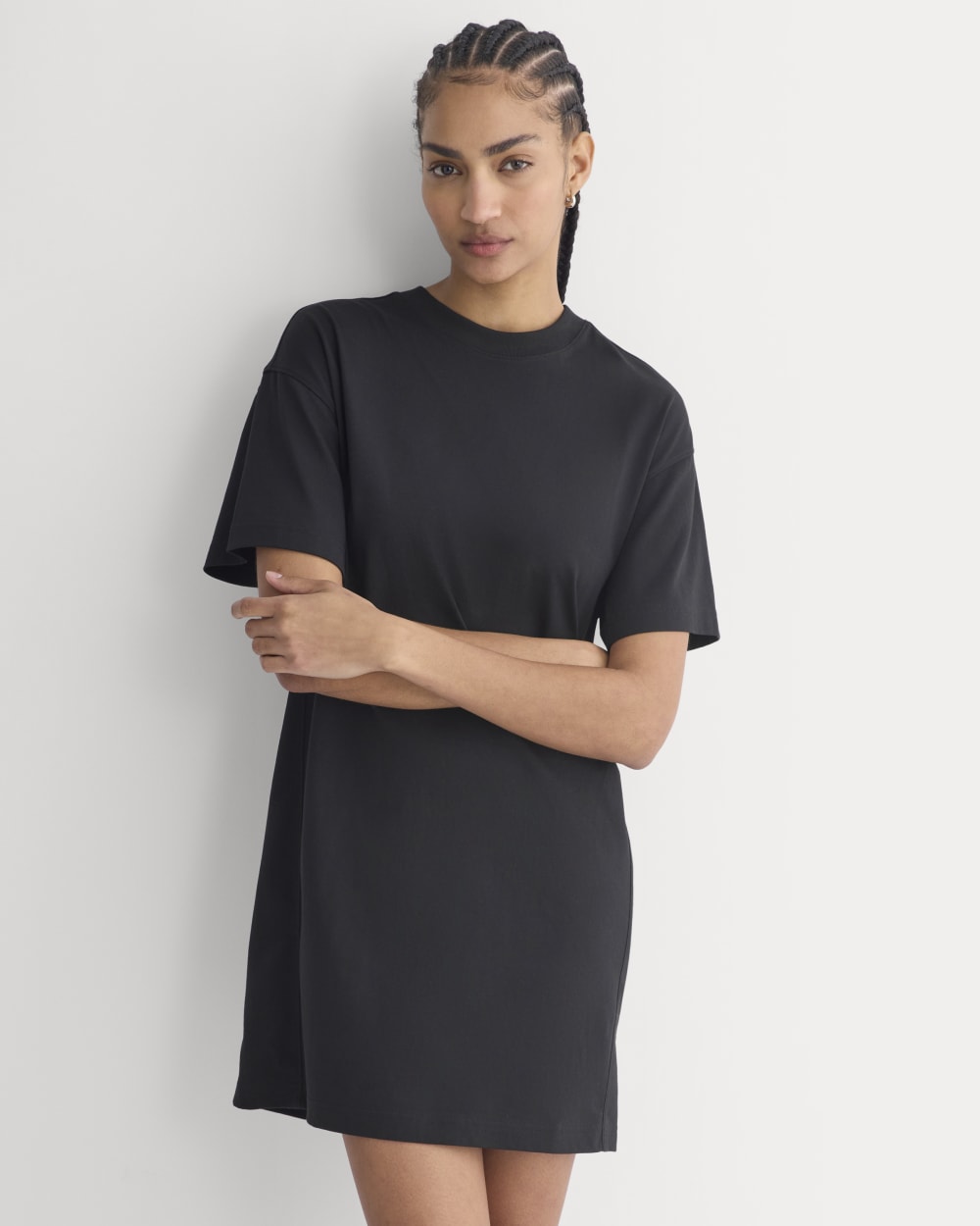 Weekend Tee Mini Dress | Black-styoma