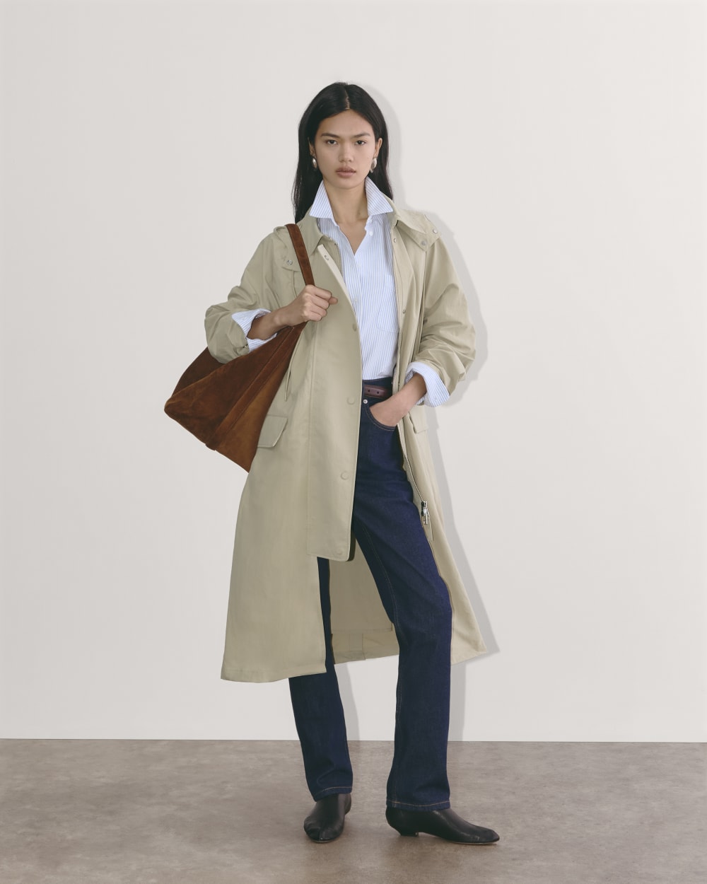 The Oversized Anorak | Trench Coat Khaki-styoma