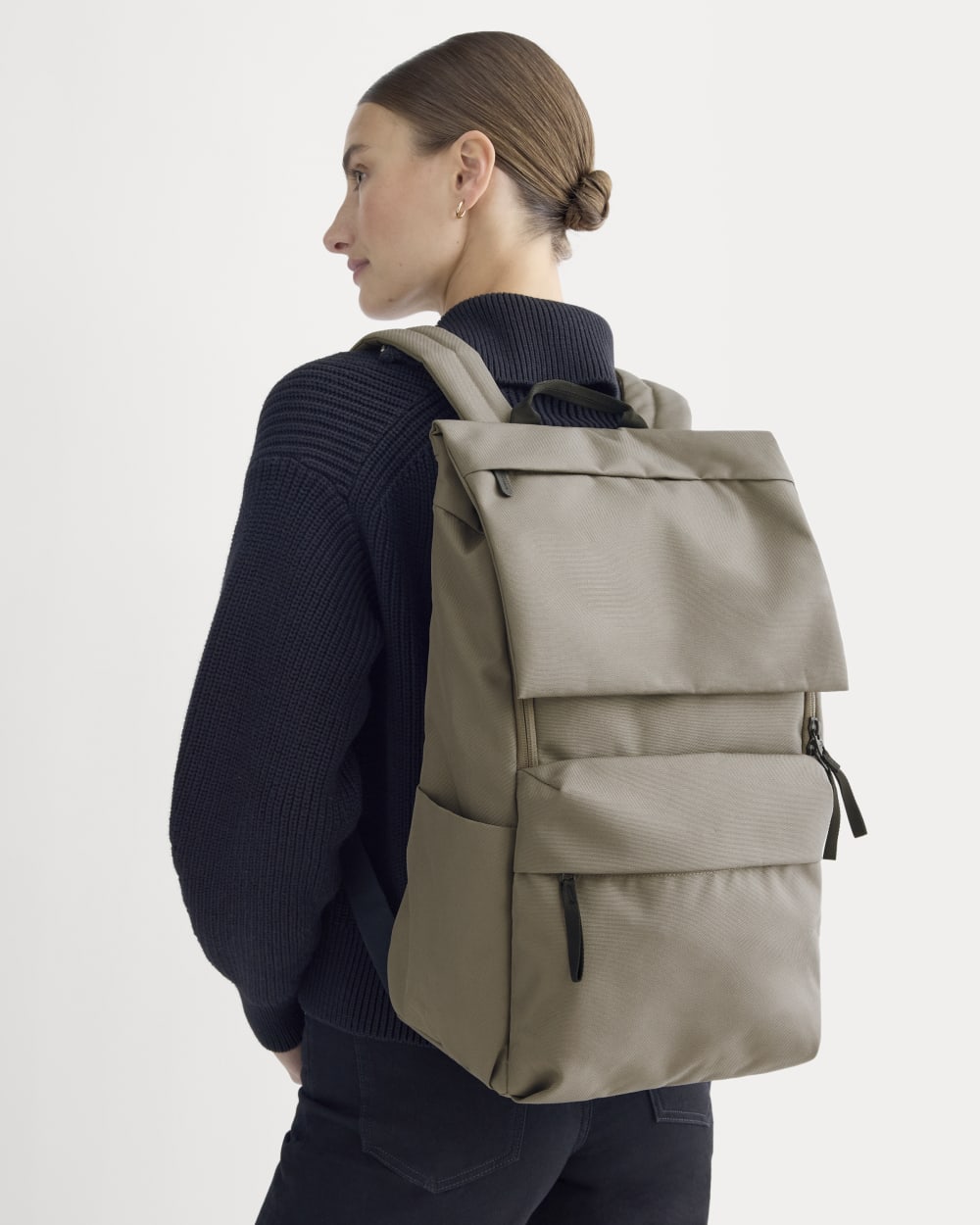 The ReNew Transit Backpack | Warm Charcoal-styoma