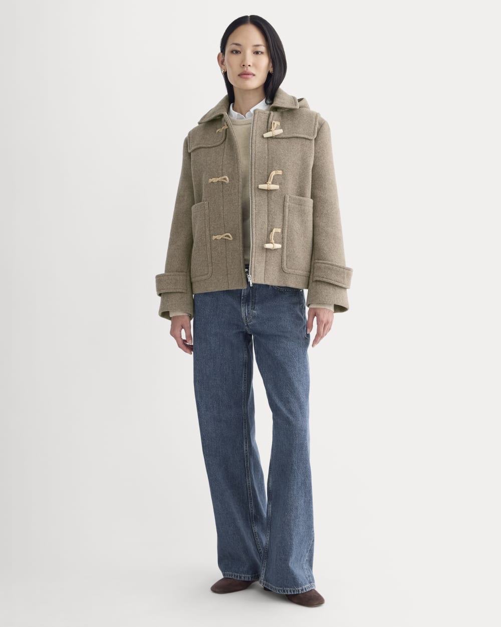The ReWool Duffle Coat | Heather Taupe-styoma