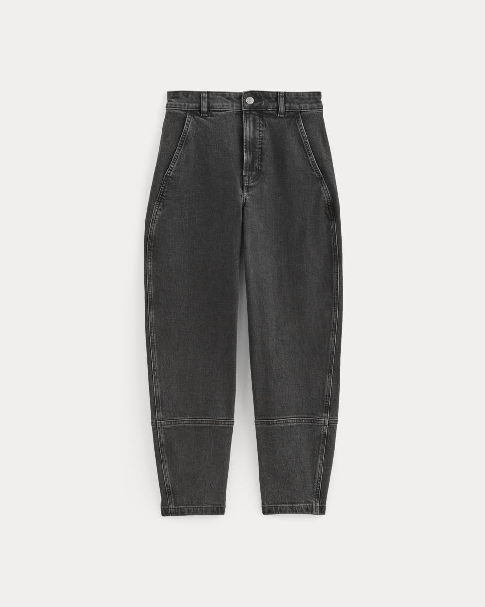 The Utility Barrel Jean | Washed Black | Regular-styoma