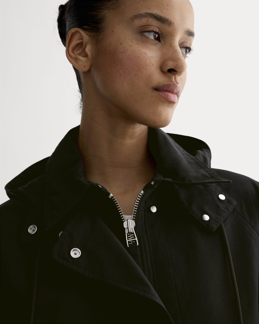The Short Anorak | Black-styoma