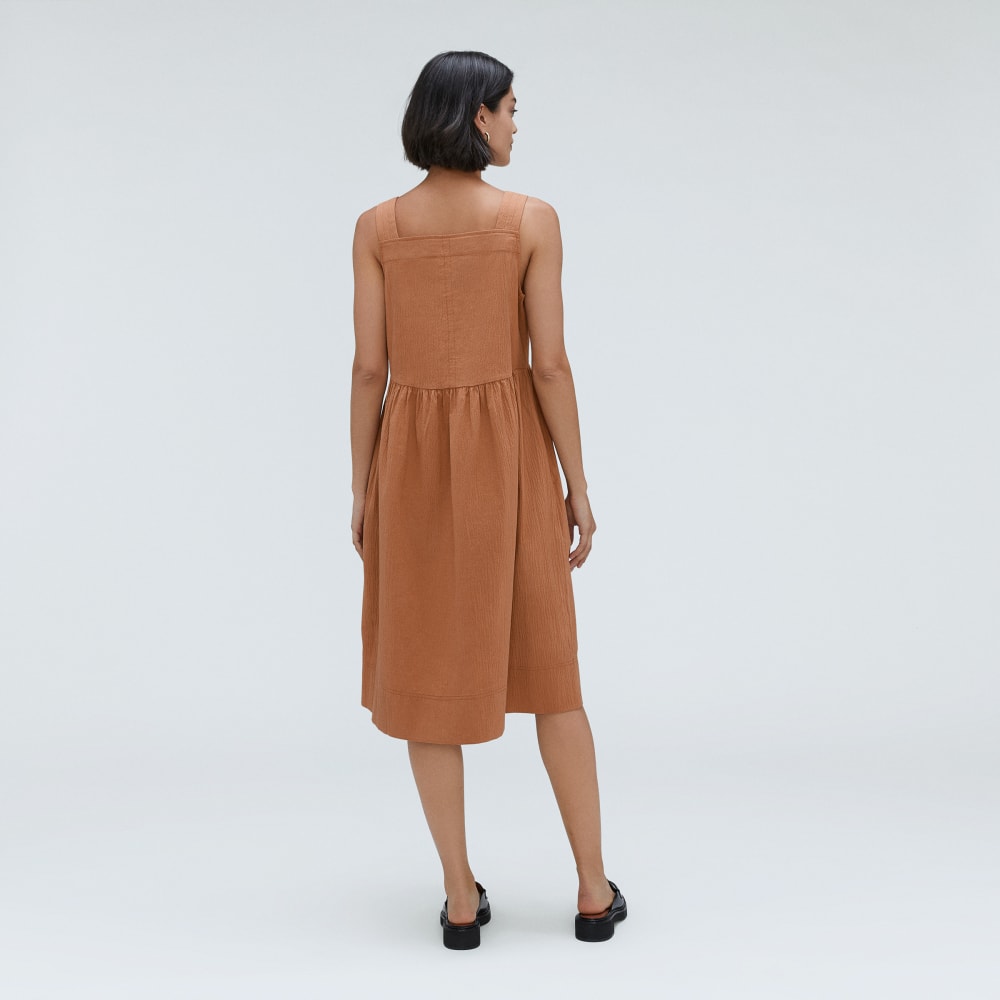 The Seersucker Midi Dress | Tawny Brown-styoma