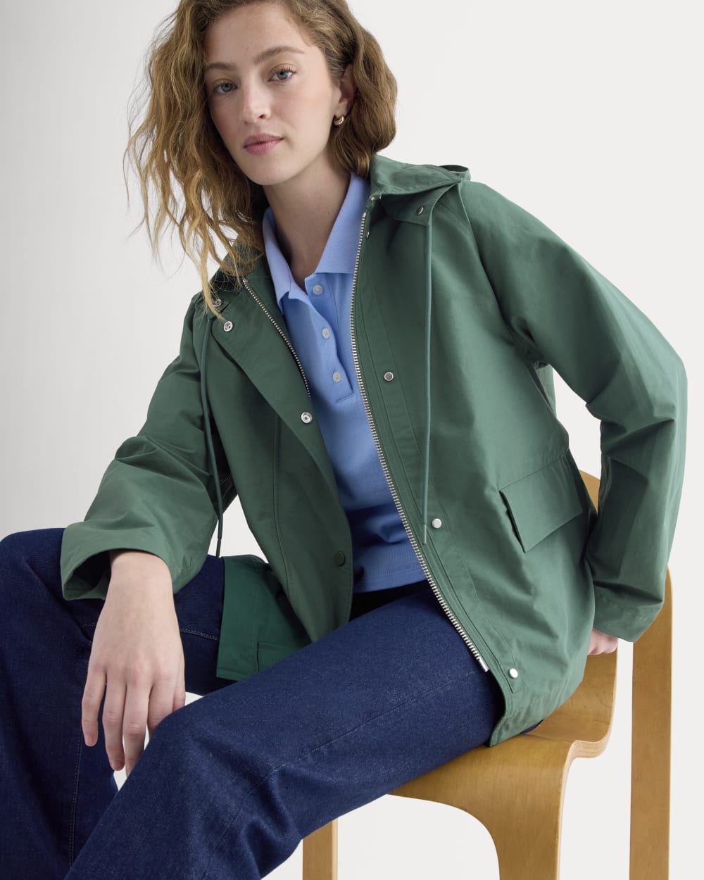 The Short Anorak | Hunter Green-styoma