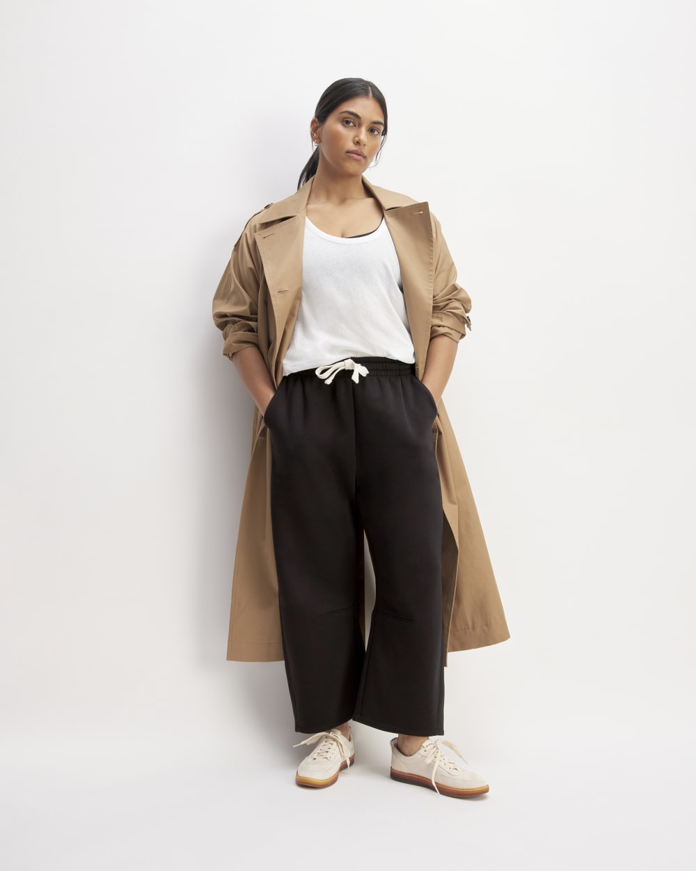 The ReTrack Barrel Sweatpant | Black-styoma