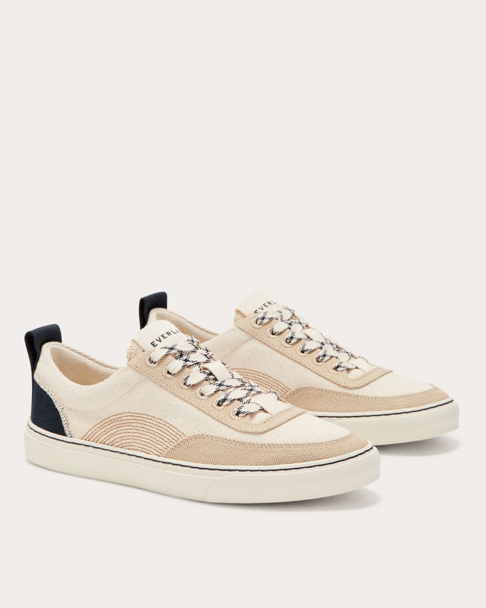 The Tread-Bare Sneaker | Natural Canvas / Dark Sapphire / Argan Oil-styoma