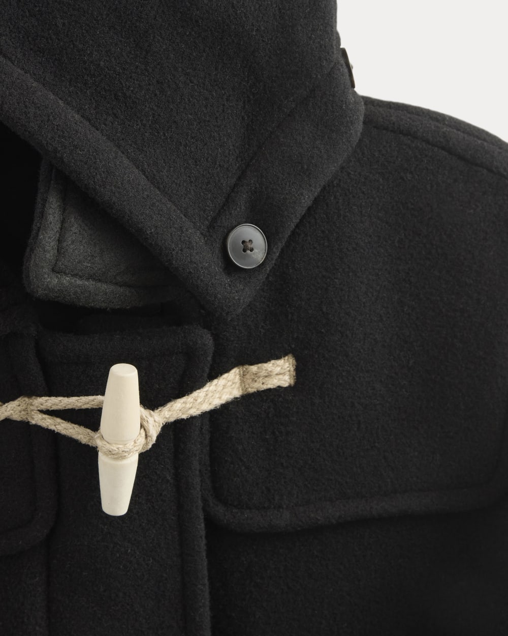 The ReWool Duffle Coat | Black-styoma