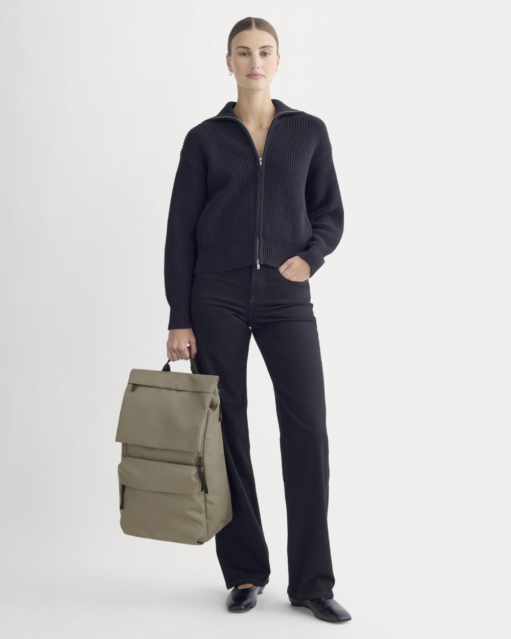 The ReNew Transit Backpack | Warm Charcoal-styoma