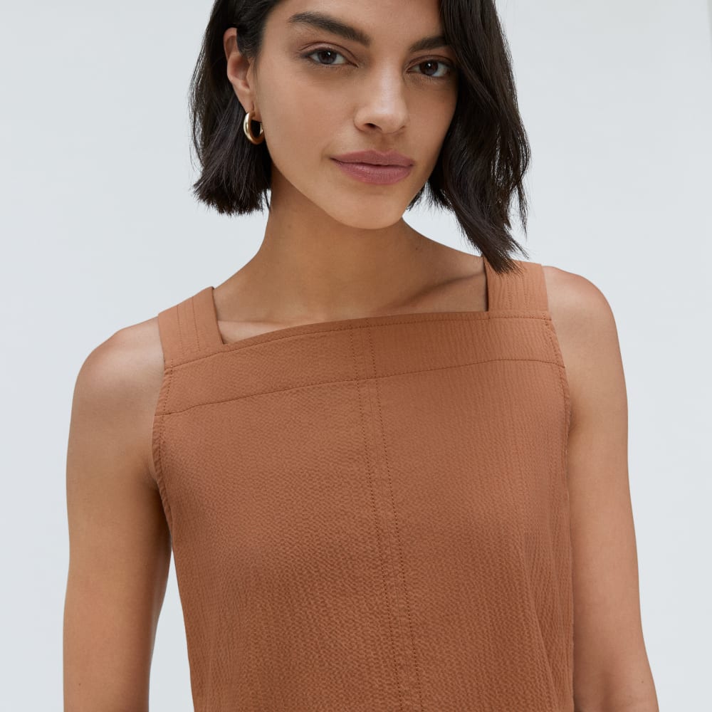 The Seersucker Midi Dress | Tawny Brown-styoma