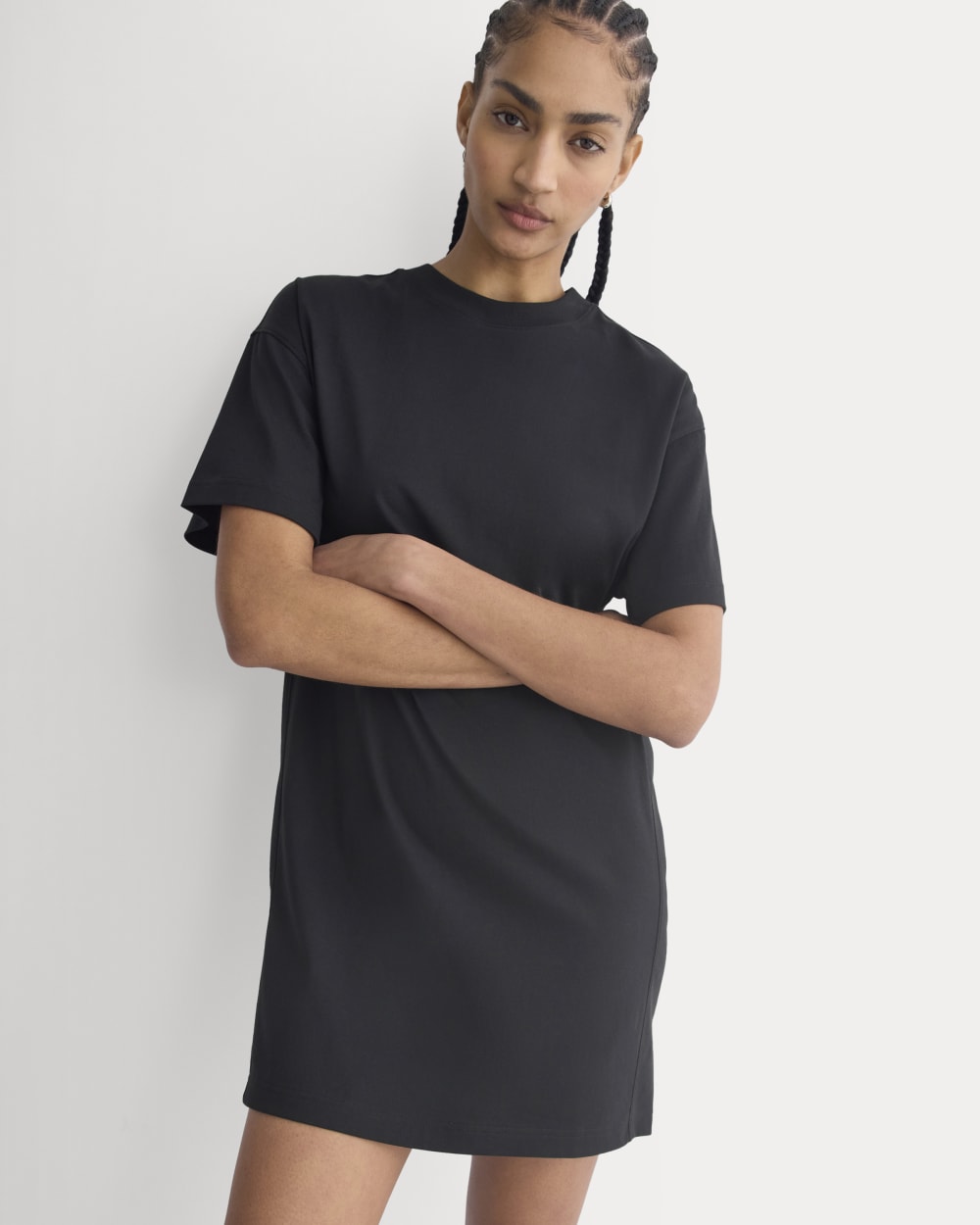 Weekend Tee Mini Dress | Black-styoma