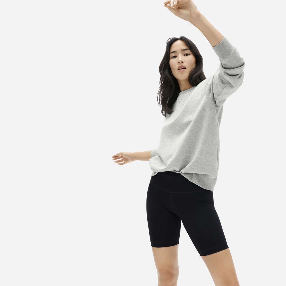 The Unisex French Terry Crew |  Heathered Grey-styoma