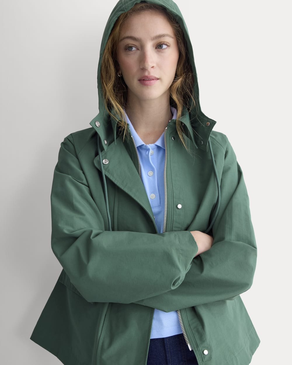 The Short Anorak | Hunter Green-styoma