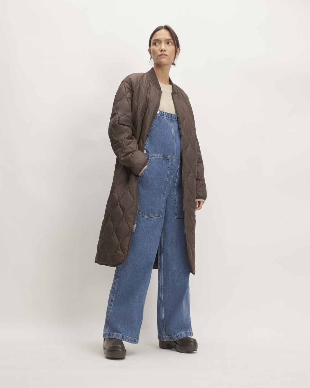 The ReNew Long Liner | Earth Brown-styoma